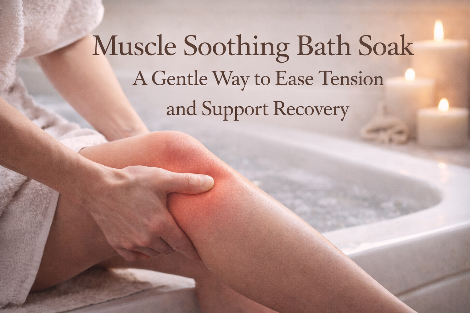 Muscle Soothing Bath Soak: A Gentle Way to Ease Tension and Support Recovery